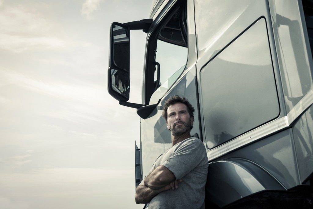 Portrait of a truck driver