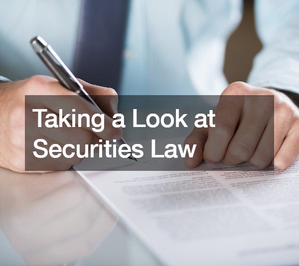 Taking a Look at Securities Law